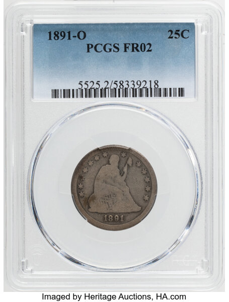 1891-O 25c MS thumbnail 2