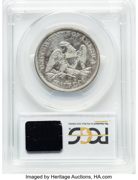 1861-O 50c CSA Obverse, Die Crack, FS-401, W-11 MS thumbnail 14