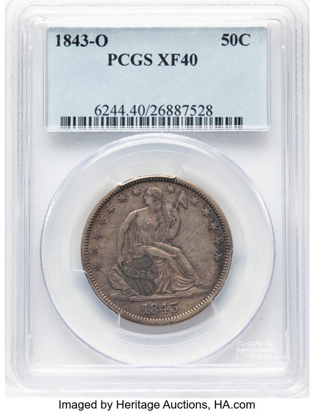1843-O 50c MS thumbnail 3