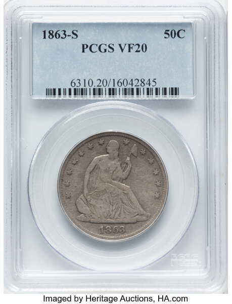 1863-S 50c MS thumbnail 3