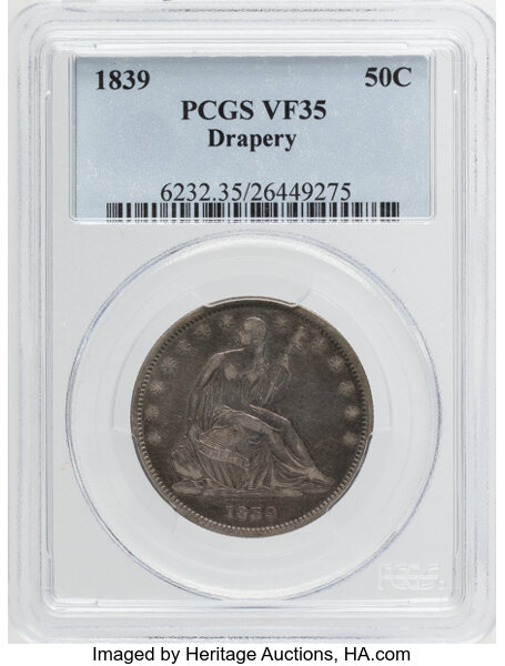 1839 50c Drapery MS PL thumbnail 2