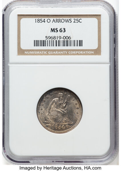 1854-O 25c Arrows MS thumbnail 2