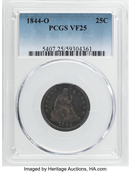 1844-O 25c MS thumbnail 3