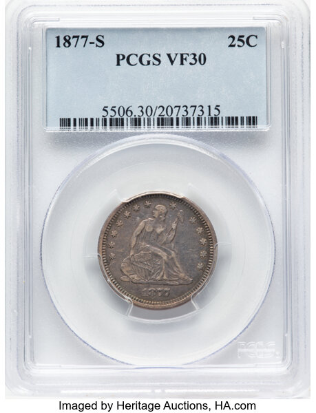 1877-S 25c MS thumbnail 3