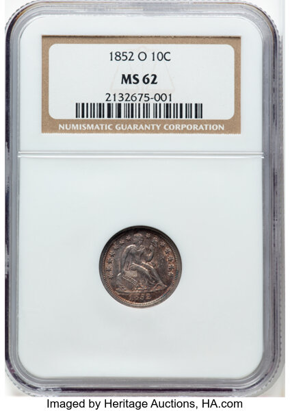 1852-O 10c MS thumbnail 3