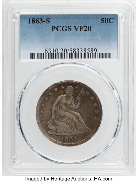1863-S 50c MS thumbnail 4