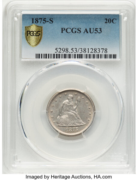 1875-S/S 20c Misplaced Date, FS-302 MS thumbnail 3