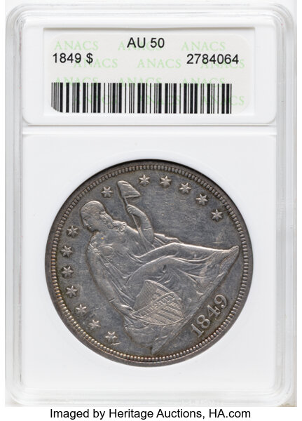 1849 $1  MS thumbnail 3