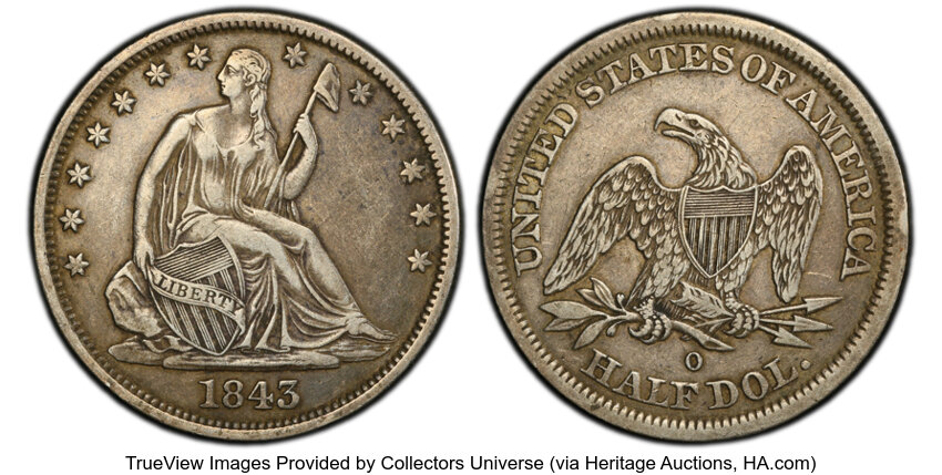 1843-O 50c MS thumbnail 4