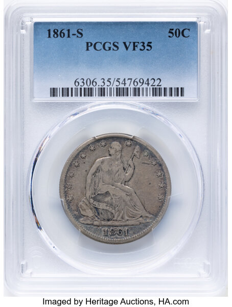 1861-S 50c MS thumbnail 3