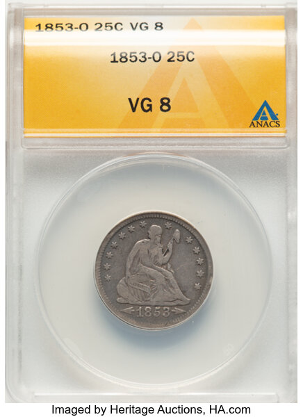 1853-O 25c Arrows & Rays MS thumbnail 4