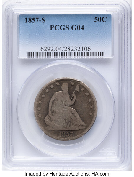1857-S 50c MS thumbnail 2