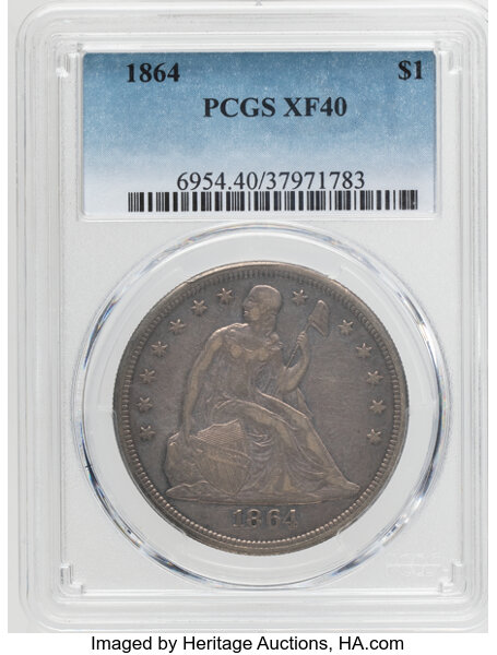 1864 $1  MS thumbnail 3