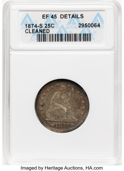 1874-S 25c Arrows MS thumbnail 3
