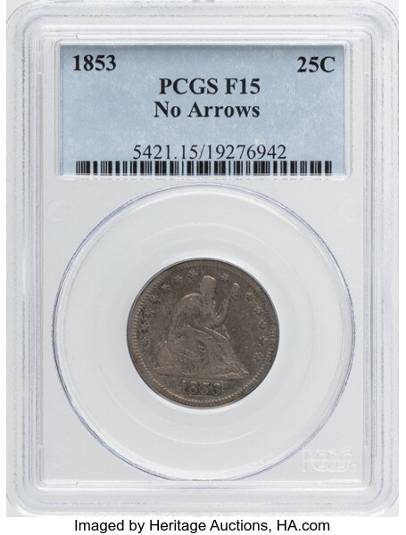 1853 25c No Arrows MS thumbnail 3