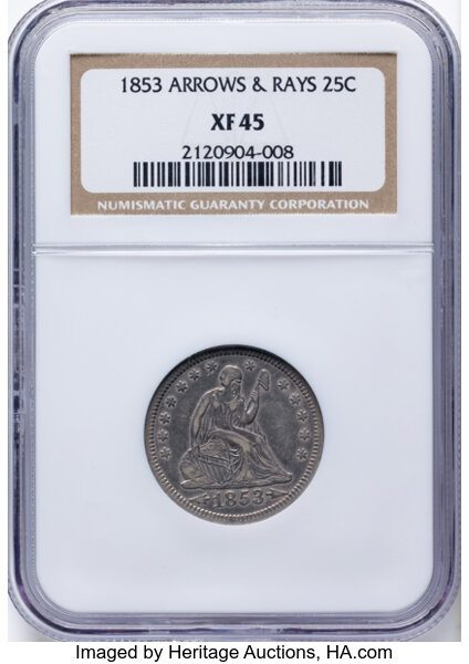 1853 25c Arrows & Rays MS thumbnail 7