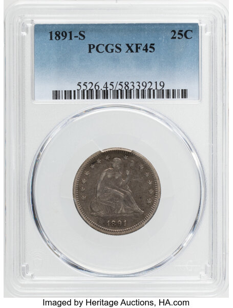 1891-S 25c MS thumbnail 3