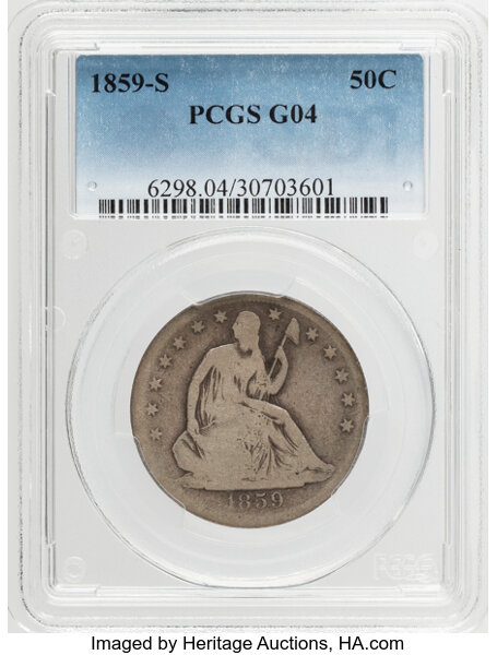 1859-S 50c MS thumbnail 3