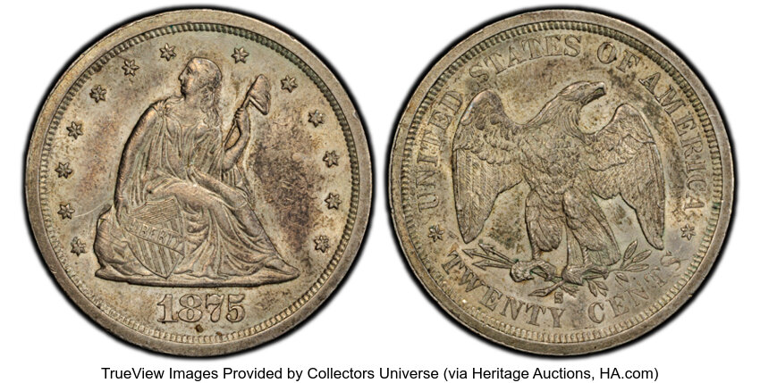 1875-S 20c MS PL thumbnail 6