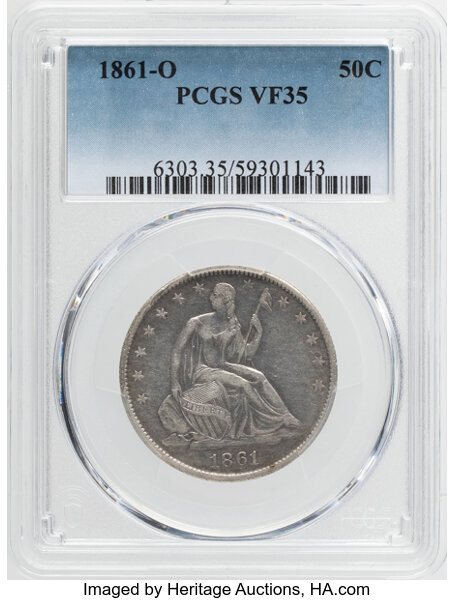 1861-O 50c Louisiana Issue, W-07 MS thumbnail 4
