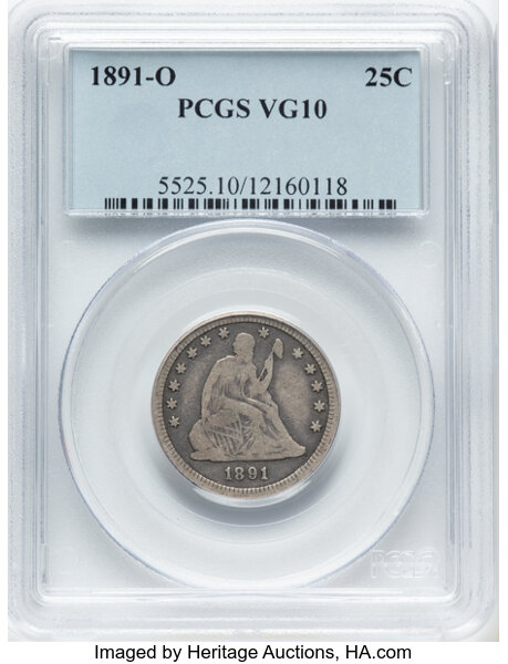 1891-O 25c MS thumbnail 3