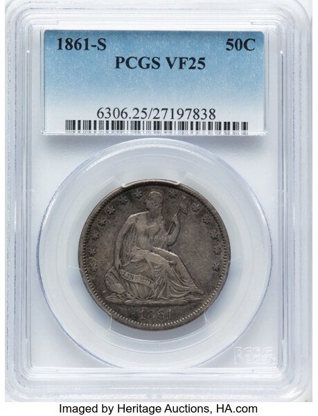 1861-S 50c MS thumbnail 2
