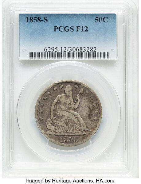 1858-S 50c MS thumbnail 2