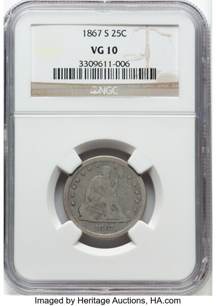 1867-S 25c MS thumbnail 4