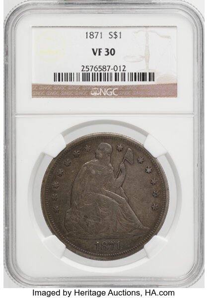 1871 $1  MS thumbnail 4