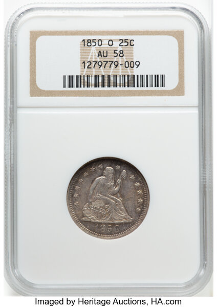 1850-O 25c MS thumbnail 4