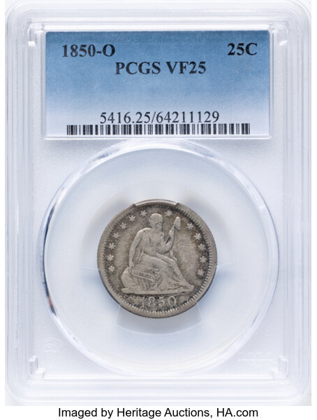 1850-O 25c MS thumbnail 3