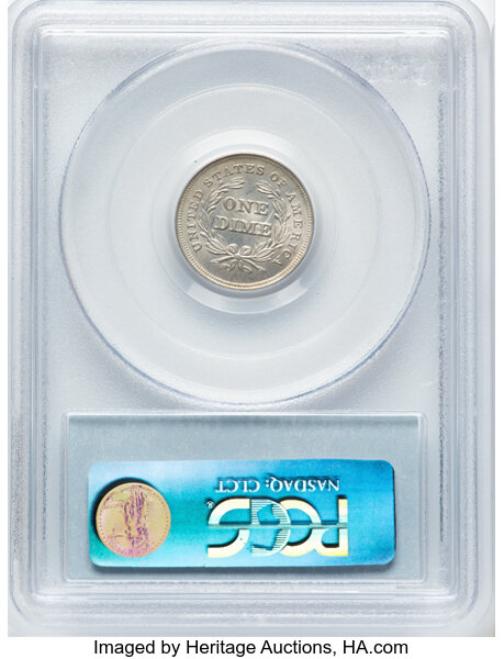 1838 10c Partial Drapery, F-108A MS thumbnail 3