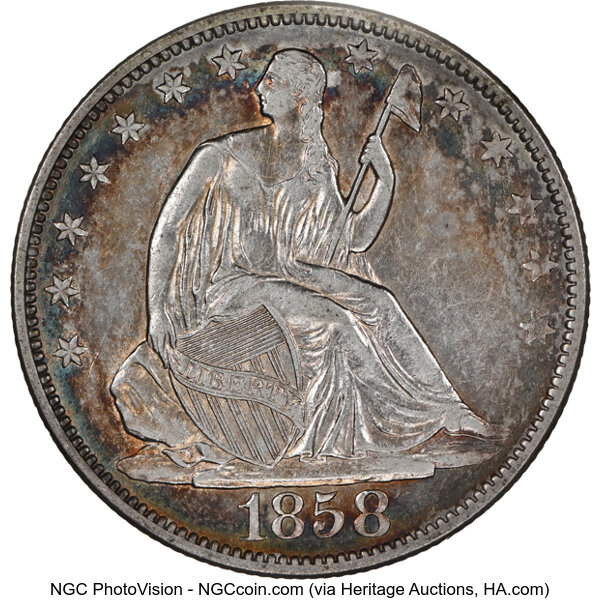 1858-O 50c MS thumbnail 5