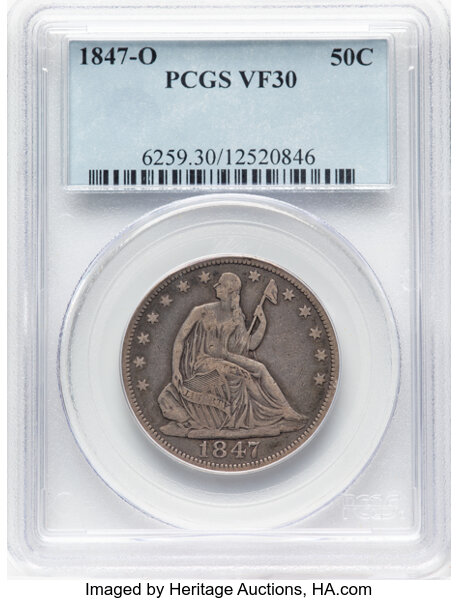 1847-O 50c MS thumbnail 3