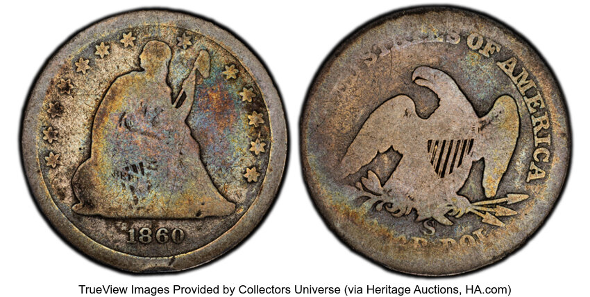 1860-S 25c MS thumbnail 3