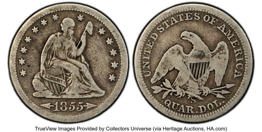 1855-S 25c Arrows MS thumbnail 3