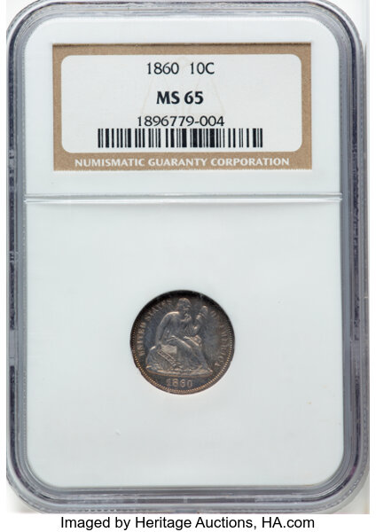 1860 10c MS thumbnail 2