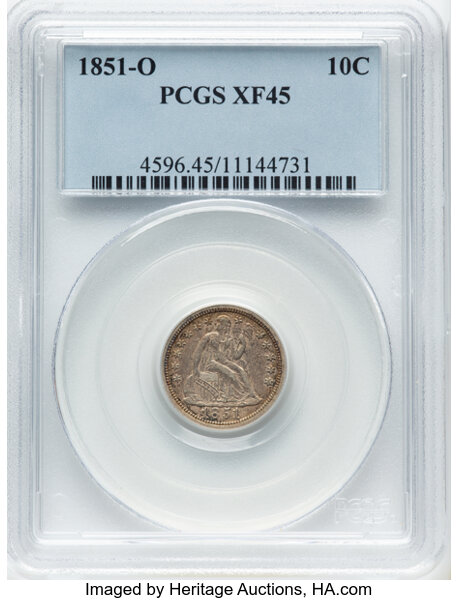 1851-O 10c MS thumbnail 2