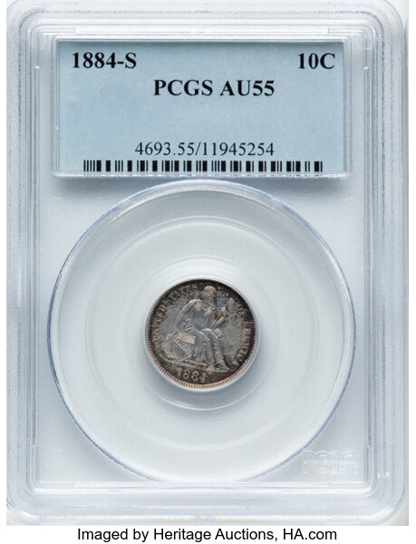 1884-S 10c MS PL thumbnail 2