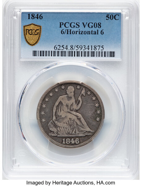 1846 50c 6/Horizontal 6, RPD, WB-7, FS-301 MS thumbnail 4