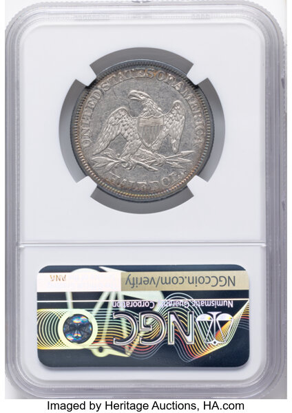 1858 50c AU55 thumbnail 2
