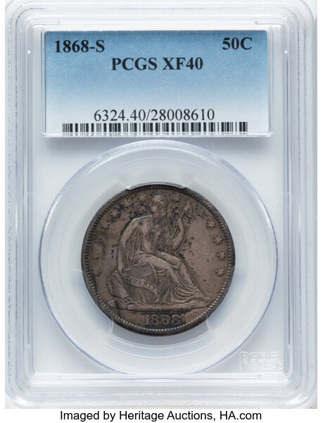 1868-S 50c MS thumbnail 3