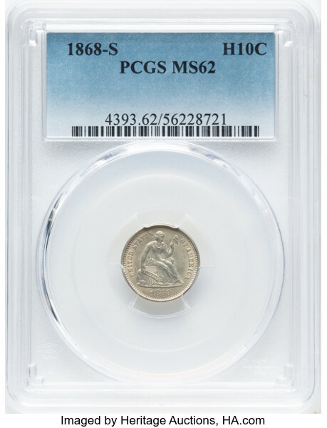 1868-S H10c MS thumbnail 3