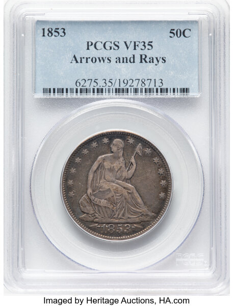 1853 50c Arrows & Rays MS thumbnail 4
