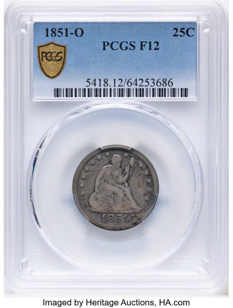 1851-O 25c MS thumbnail 13