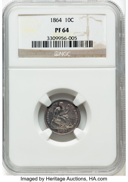 1864 10c PR thumbnail 2