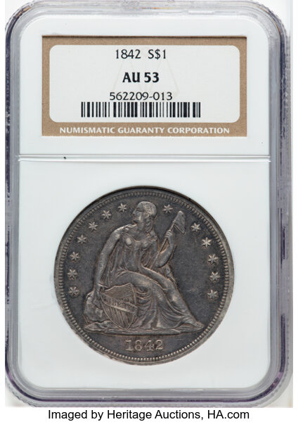 1842 $1  MS thumbnail 4