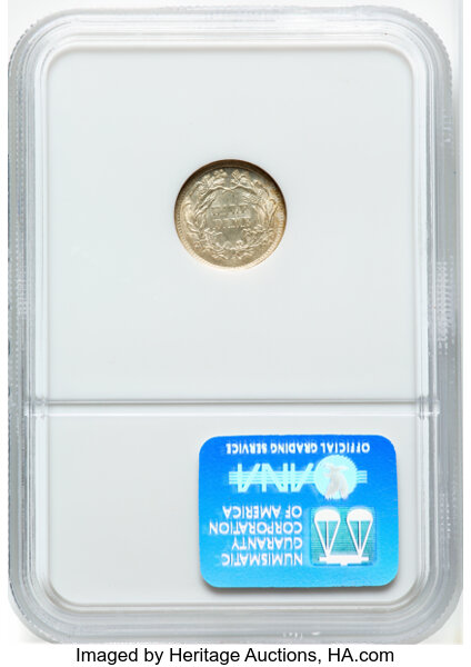 1872-S H10c Mintmark Below Wreath MS65 thumbnail 2