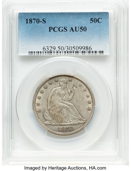 1870-S 50c MS thumbnail 2