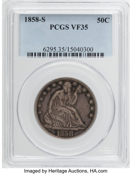1858-S 50c MS thumbnail 3